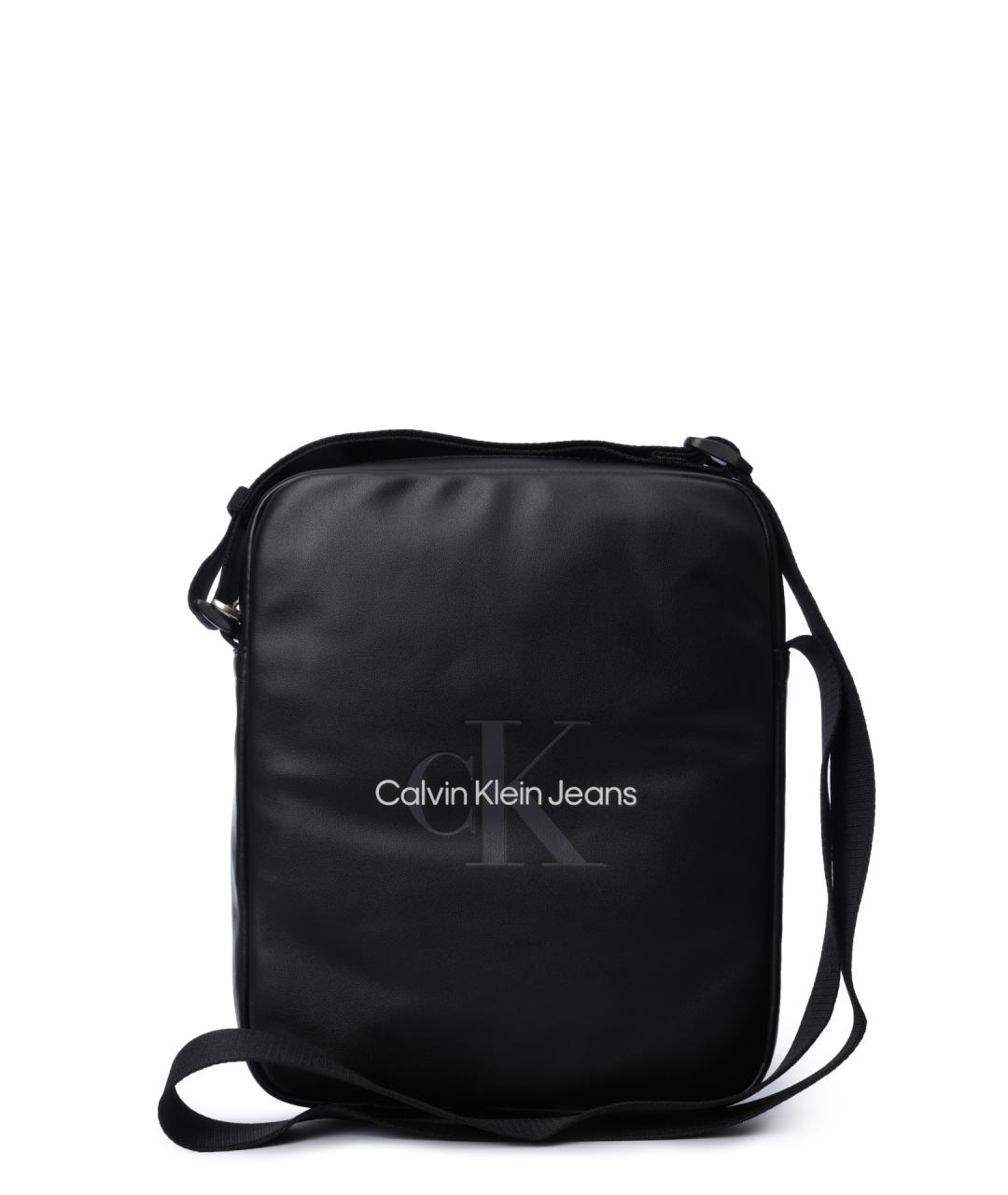 CALVIN KLEIN Черная сумка на плечо, фото 5