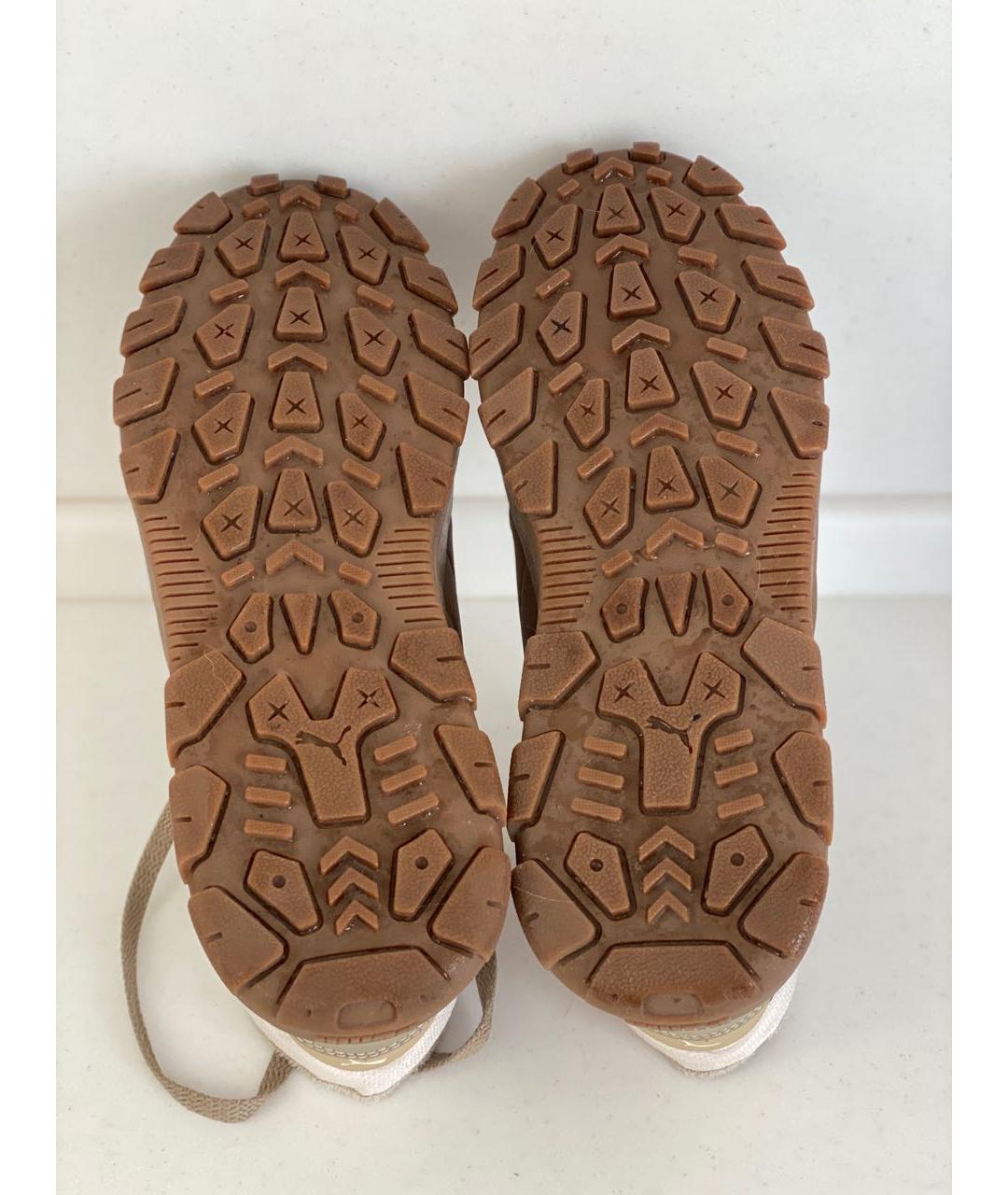 PUMA Хаки кожаные ботинки, фото 3