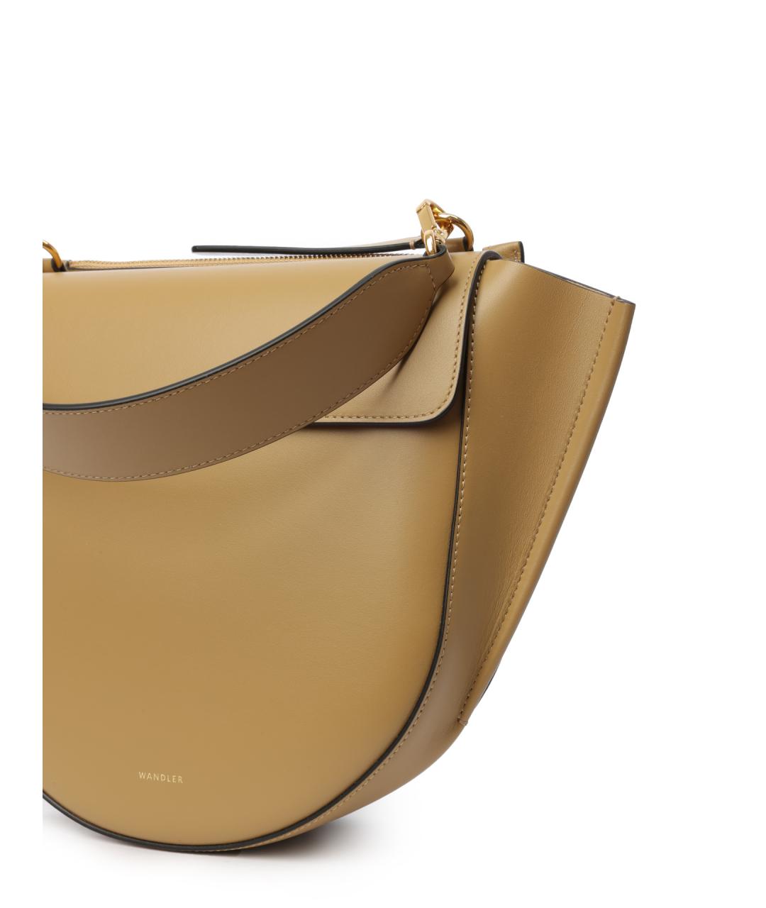 WANDLER Бежевая кожаная сумка через плечо, фото 5