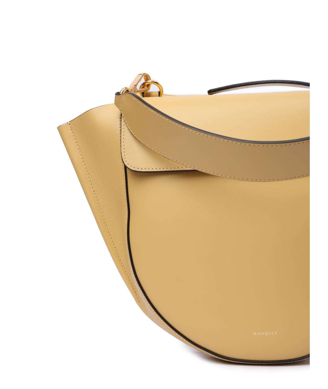 WANDLER Бежевая кожаная сумка через плечо, фото 6