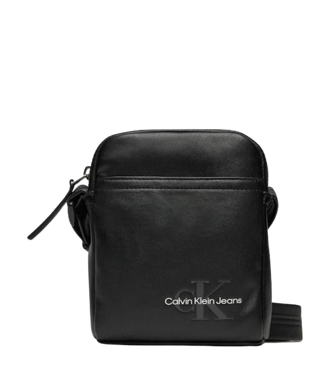 CALVIN KLEIN Черная сумка на плечо, фото 1