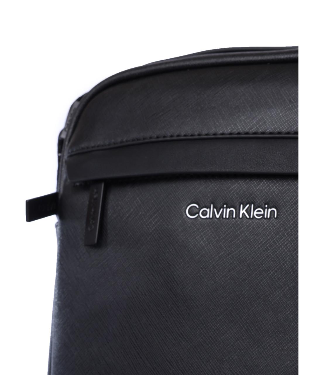 CALVIN KLEIN Черная сумка на плечо, фото 3