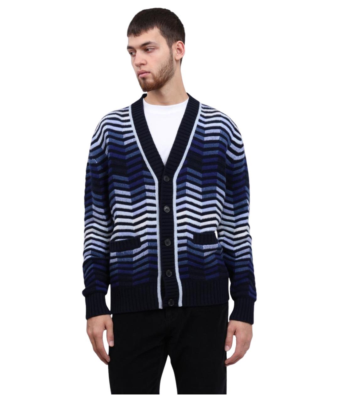 MISSONI Синий хлопковый джемпер / свитер, фото 1