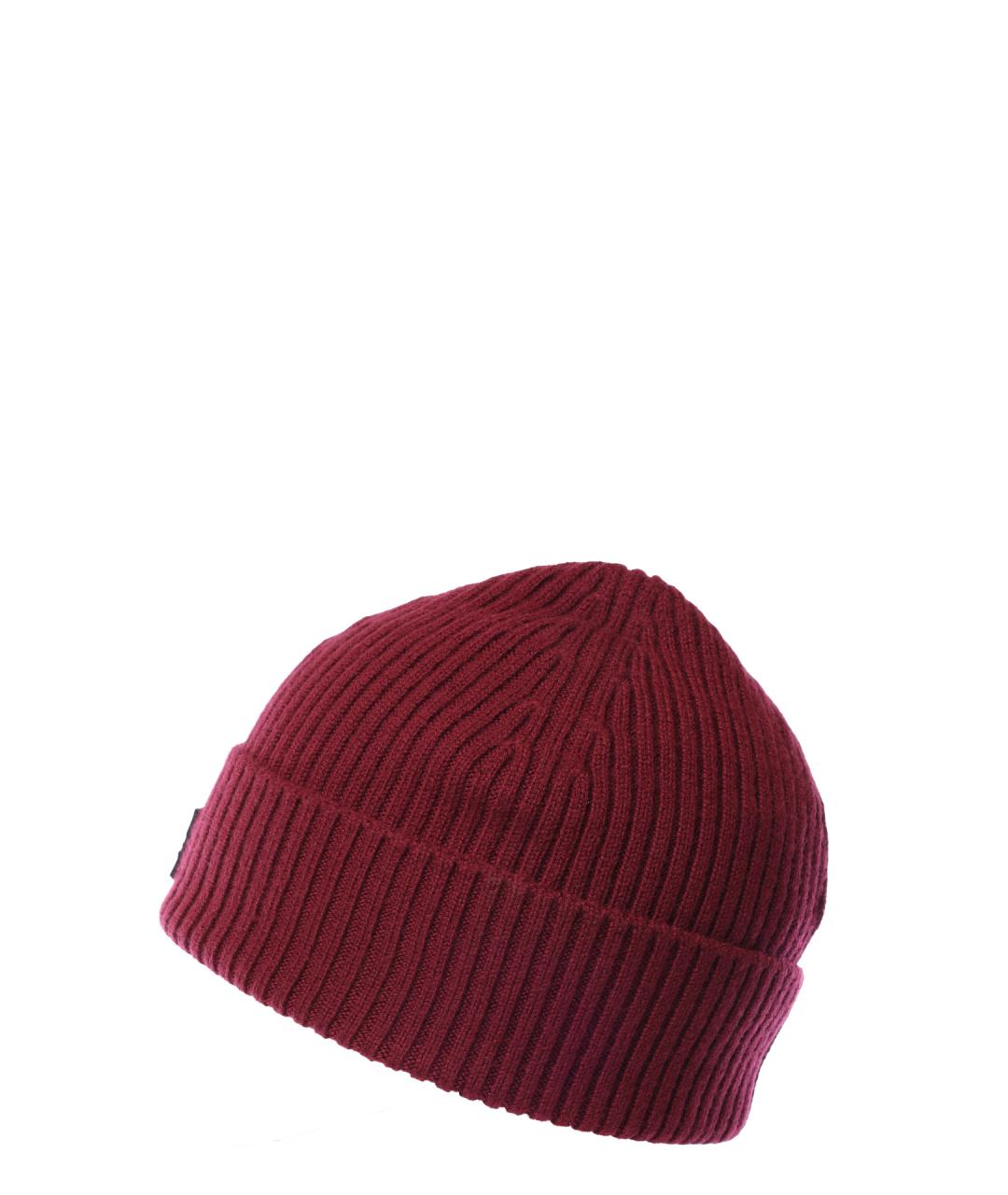 HUGO Красная шерстяная шапка, фото 2