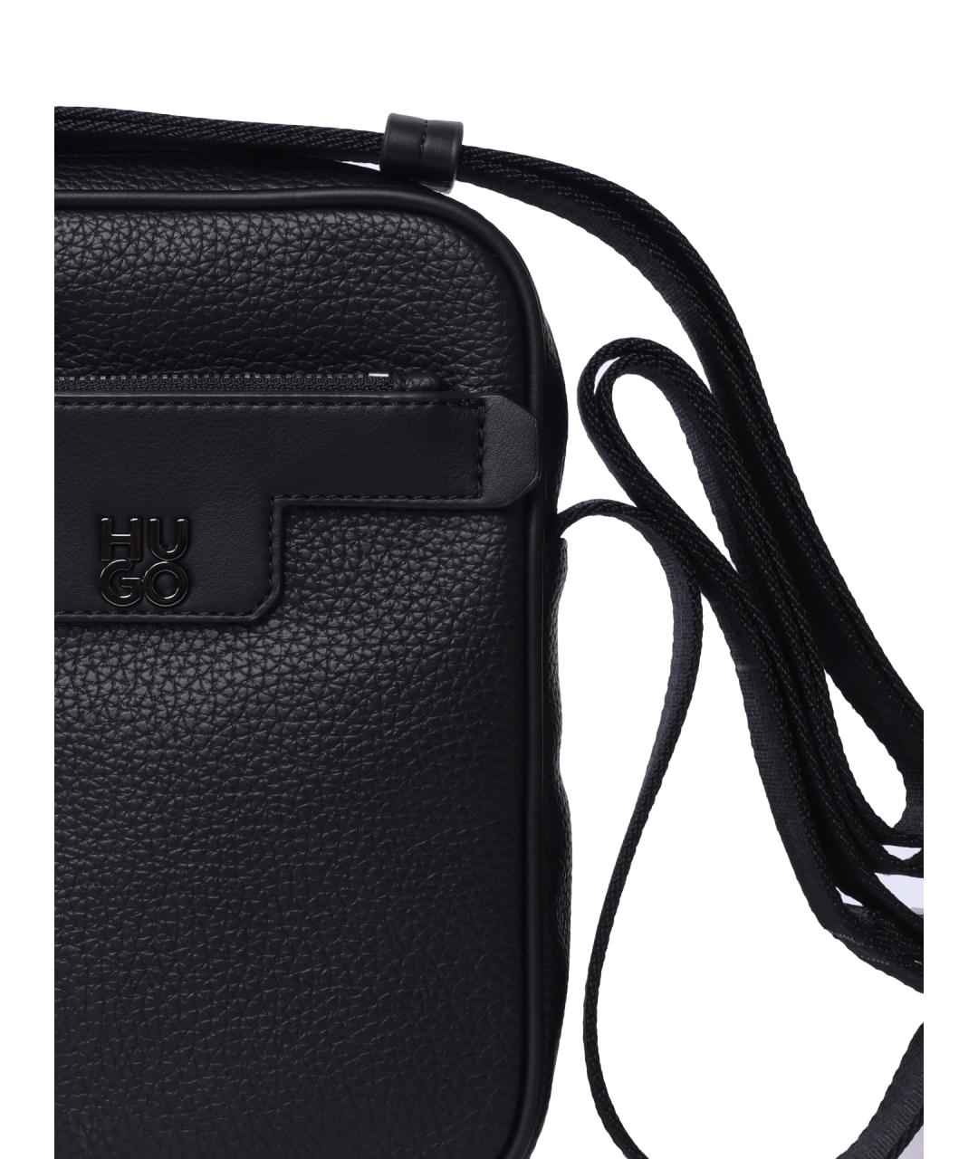 HUGO Черная сумка на плечо, фото 4