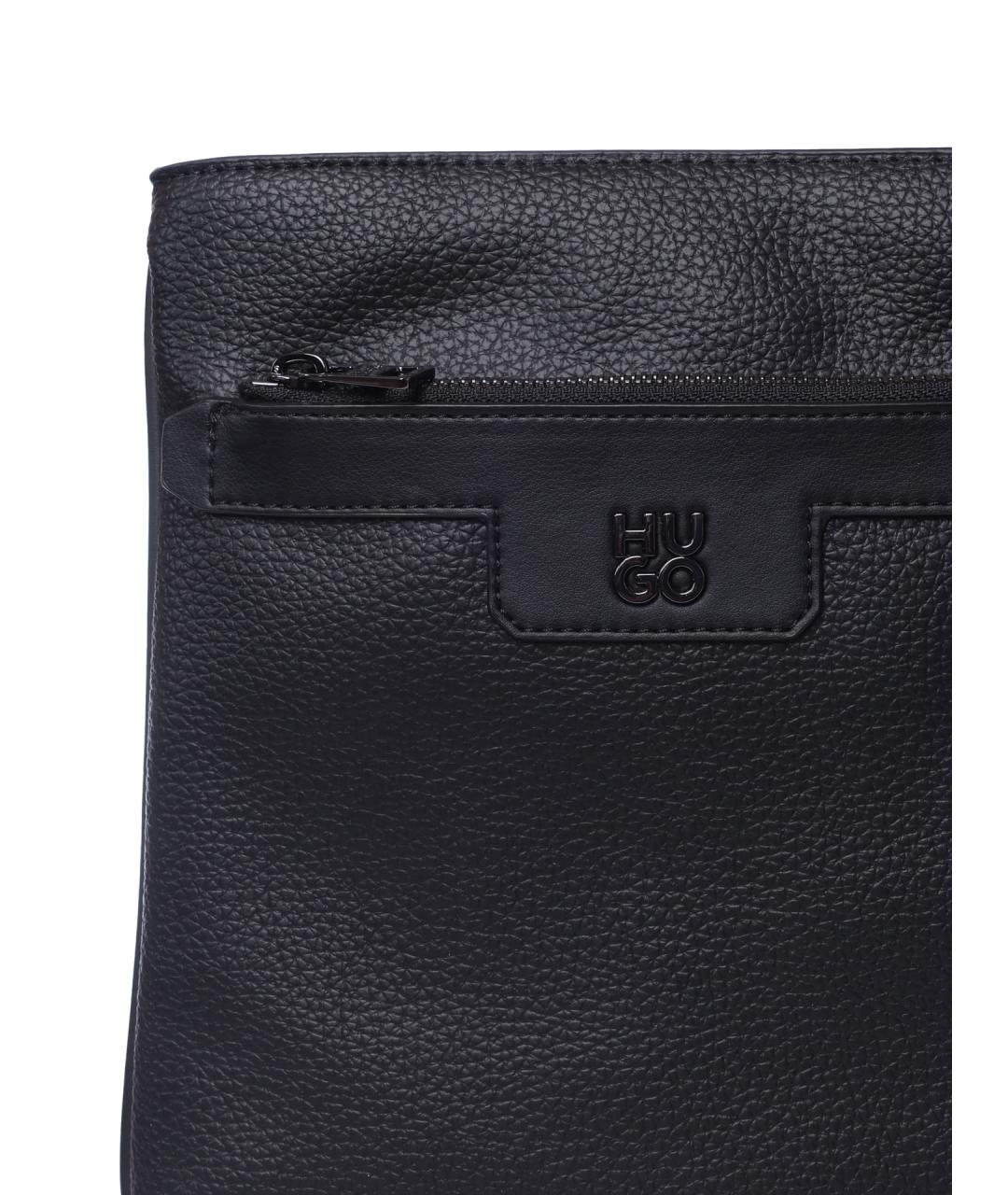 HUGO Черная сумка на плечо, фото 4