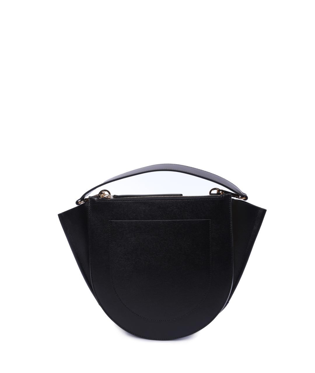 WANDLER Черная кожаная сумка через плечо, фото 4