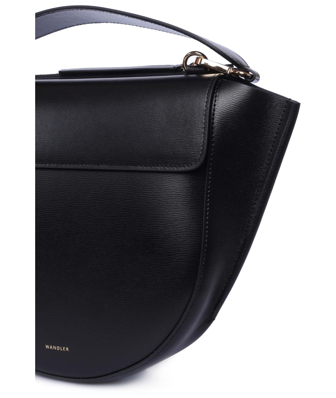 WANDLER Черная кожаная сумка через плечо, фото 3