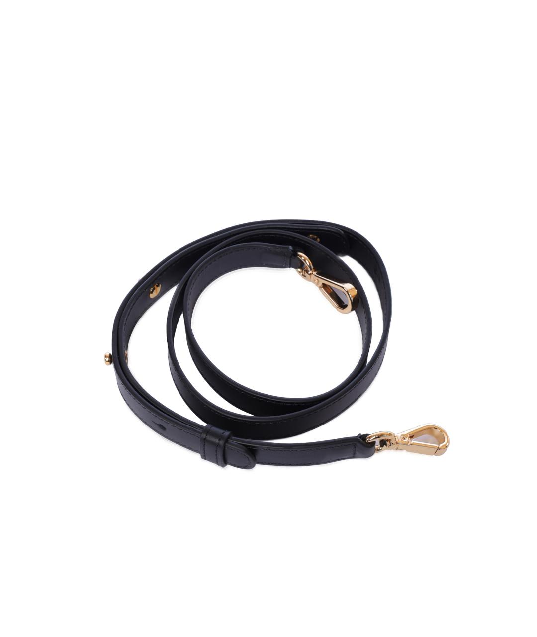 WANDLER Черная кожаная сумка с короткими ручками, фото 4