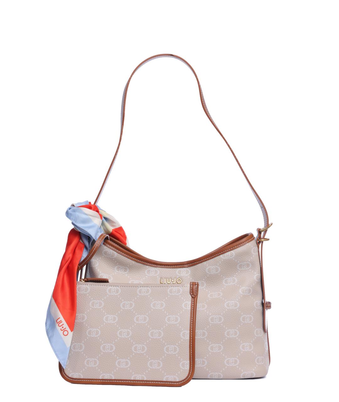 LIU JO Бежевая сумка через плечо, фото 1