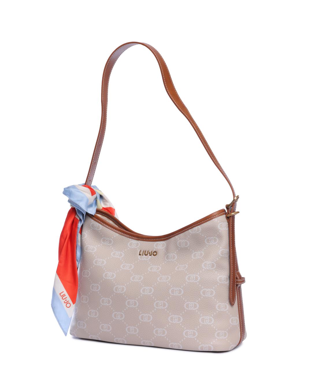 LIU JO Бежевая сумка через плечо, фото 4