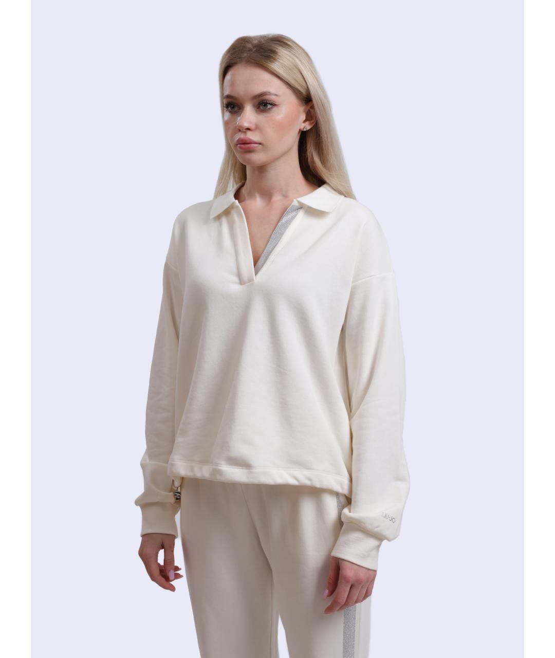 LIU JO Белый джемпер / свитер, фото 3