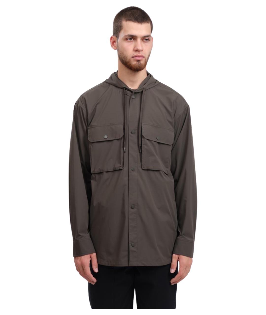 ARMANI EXCHANGE Хаки полиамидовая куртка, фото 1