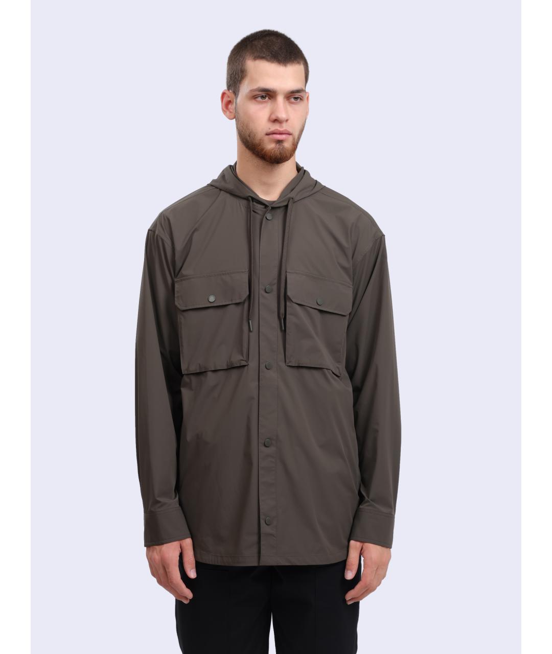 ARMANI EXCHANGE Хаки полиамидовая куртка, фото 5