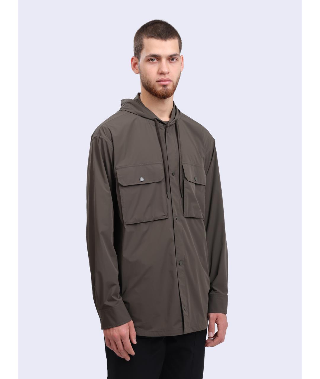 ARMANI EXCHANGE Хаки полиамидовая куртка, фото 3