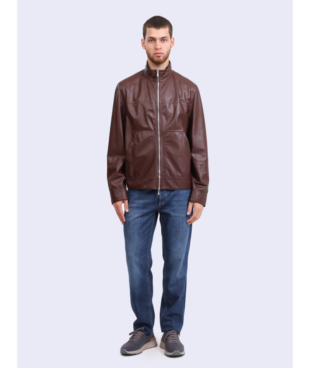 BRUNELLO CUCINELLI Мульти кожаная куртка, фото 4