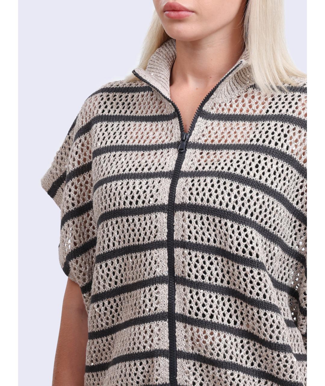 BRUNELLO CUCINELLI Мульти льняной джемпер / свитер, фото 4