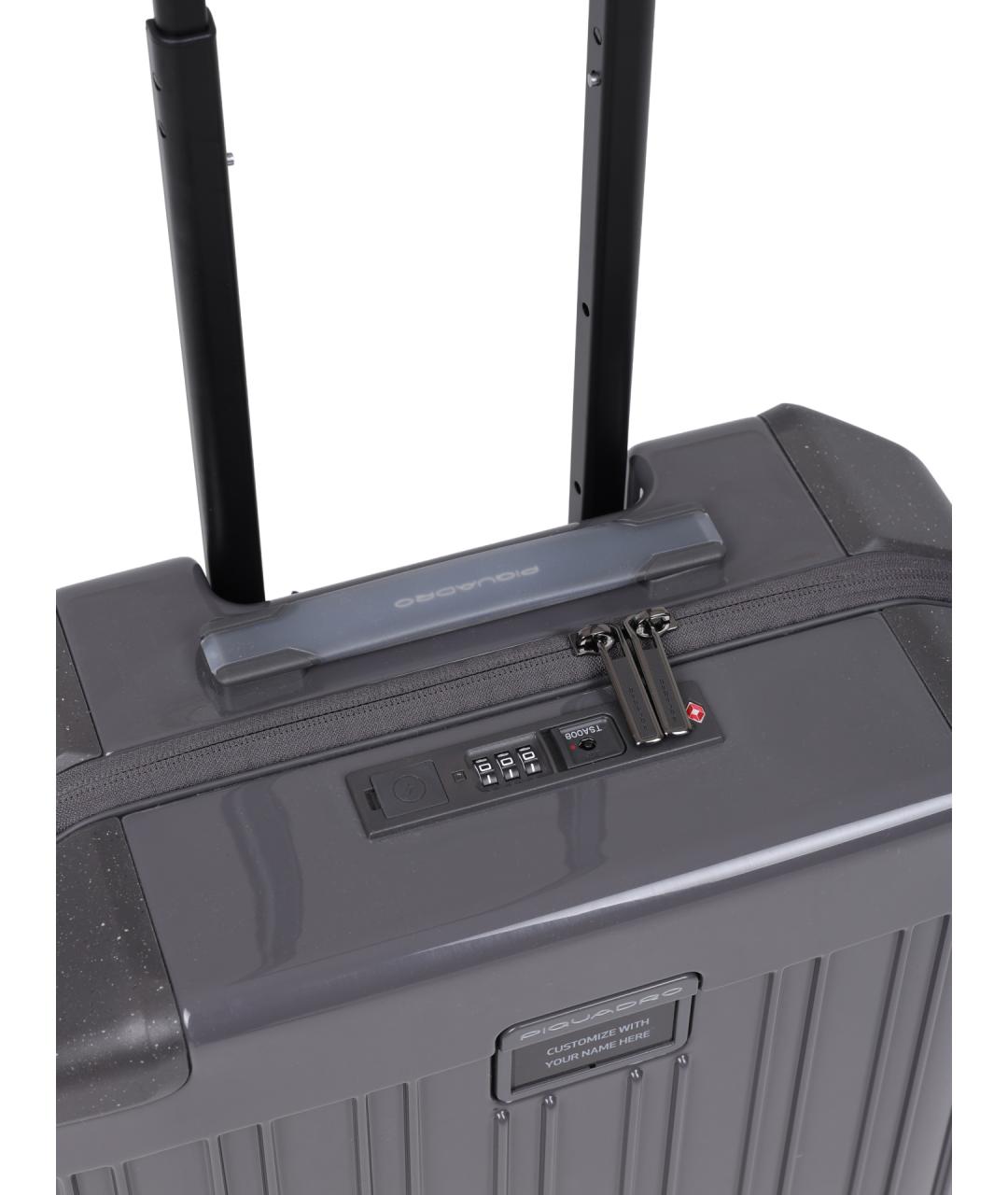 PIQUADRO Серый чемодан, фото 3