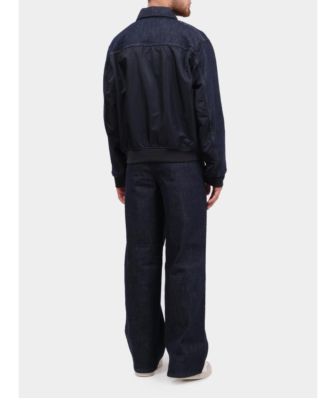 ARMANI EXCHANGE Темно-синяя деним куртка, фото 4