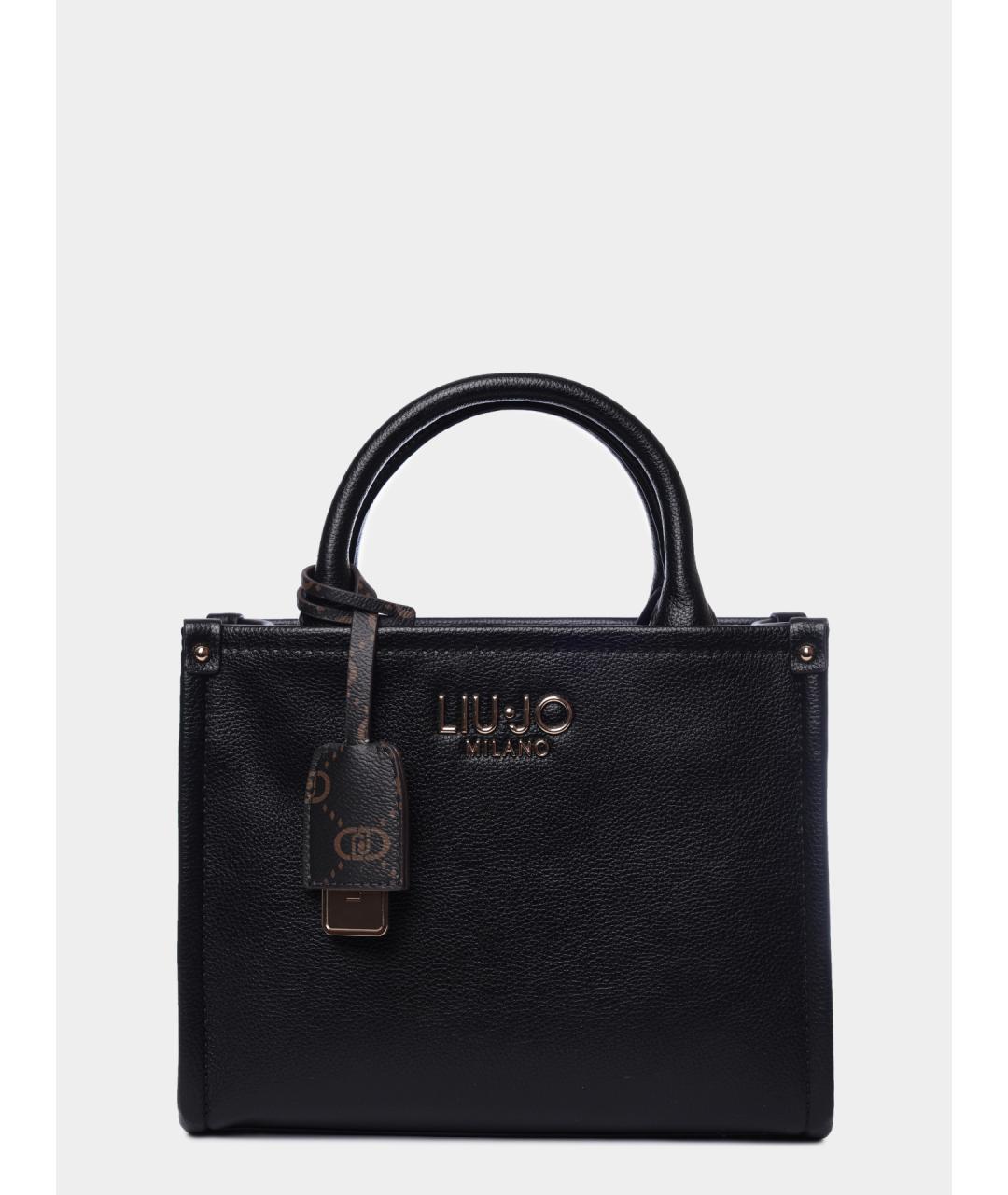 LIU JO Черная сумка тоут, фото 7