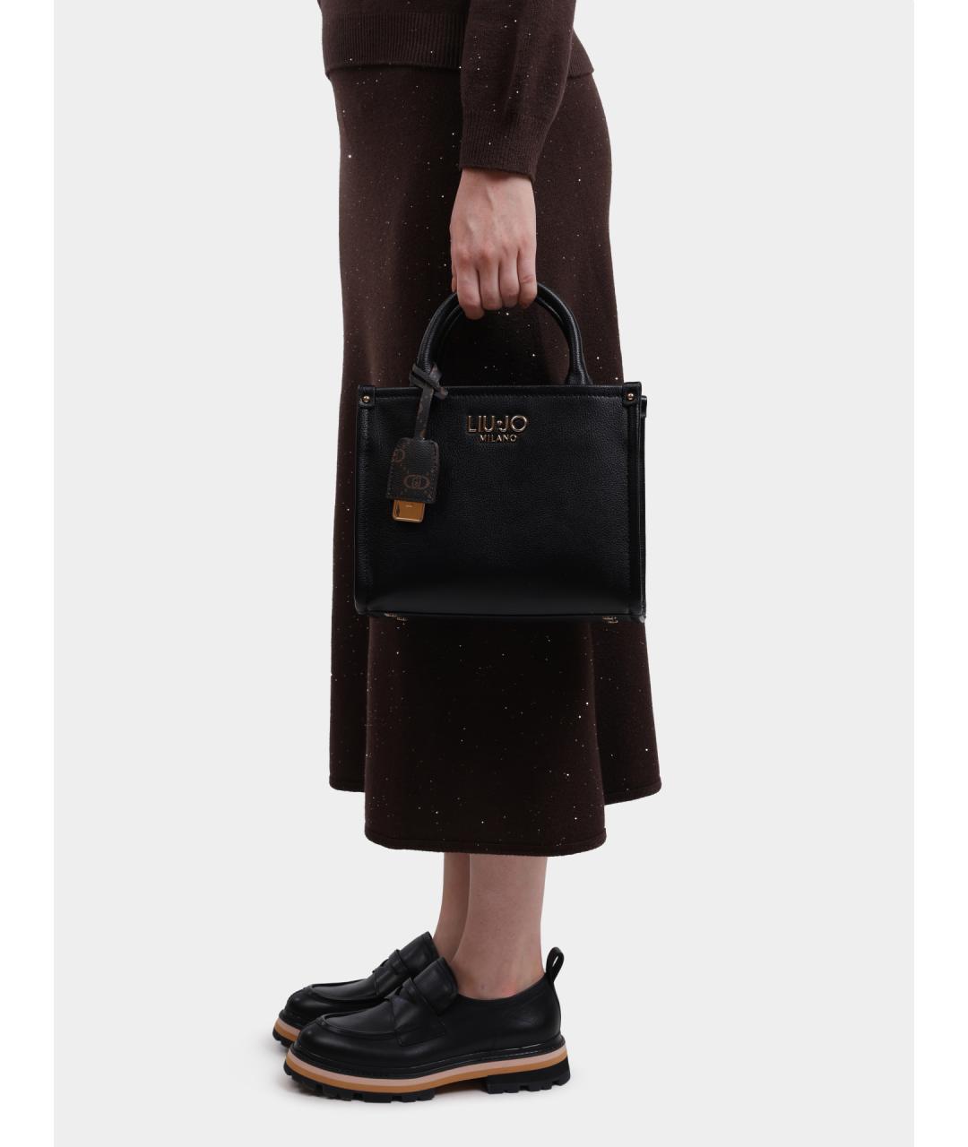 LIU JO Черная сумка тоут, фото 2