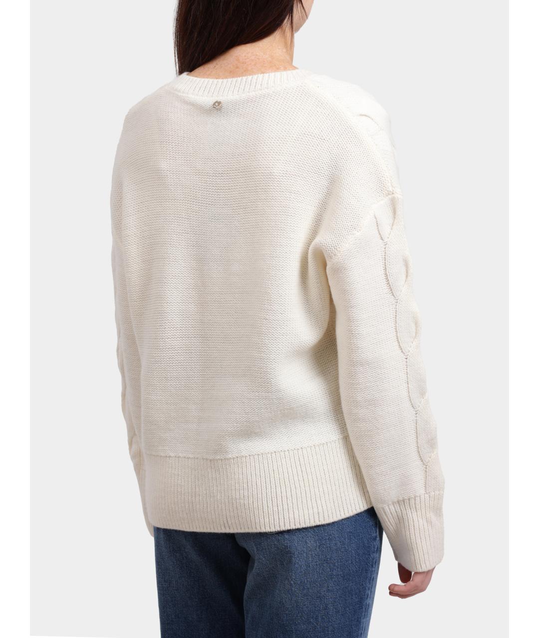 LIU JO Белый шерстяной джемпер / свитер, фото 3