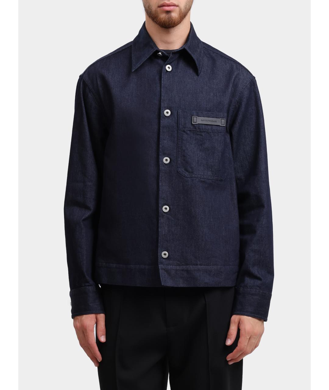 EMPORIO ARMANI Синяя хлопковая куртка, фото 5