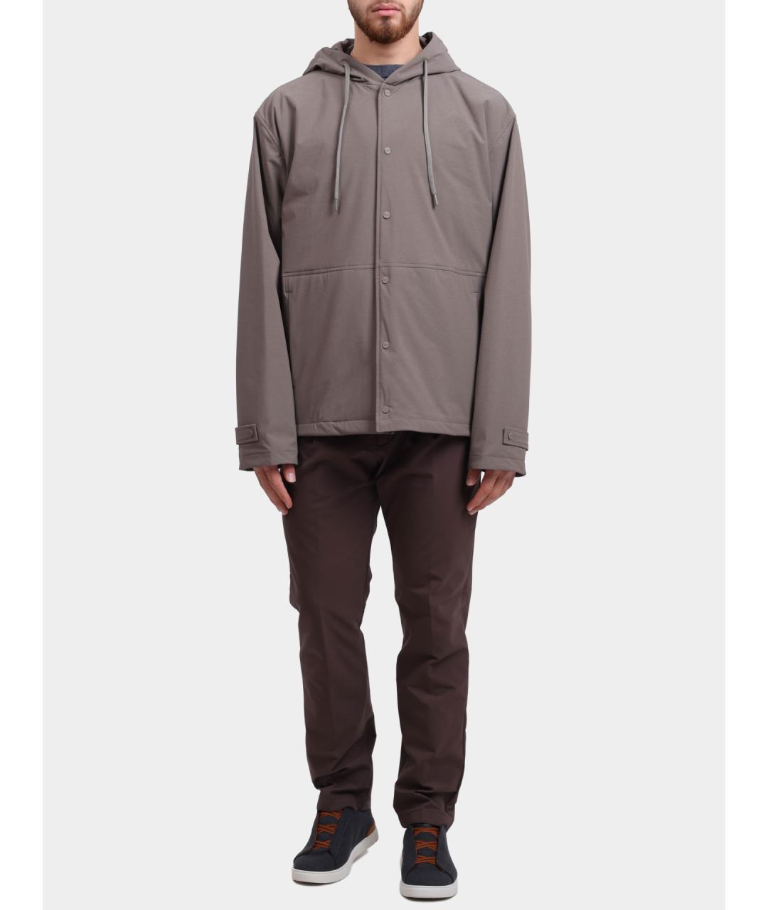 HERNO Бежевая полиамидовая куртка, фото 2