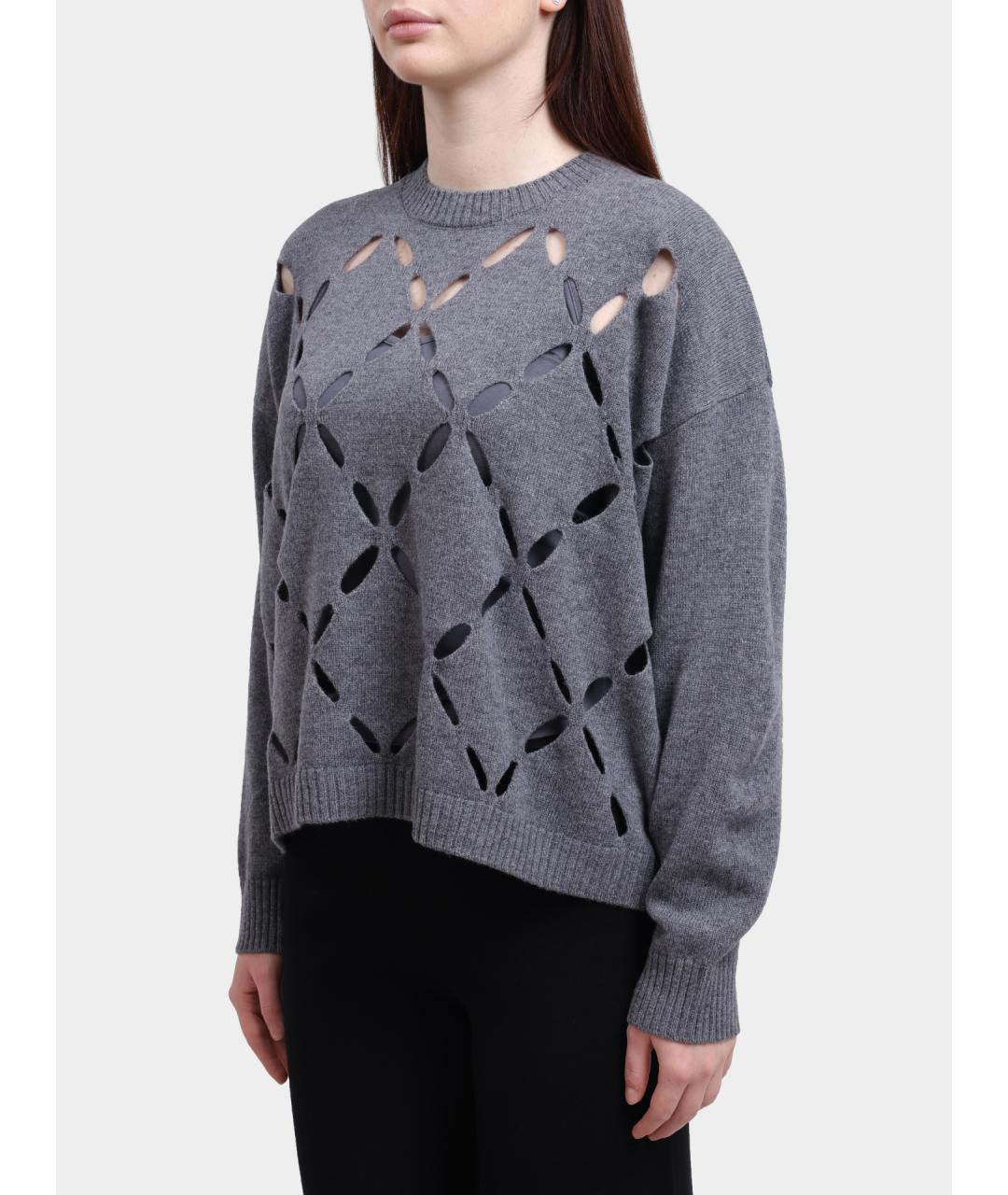 LIU JO Серый шерстяной джемпер / свитер, фото 3