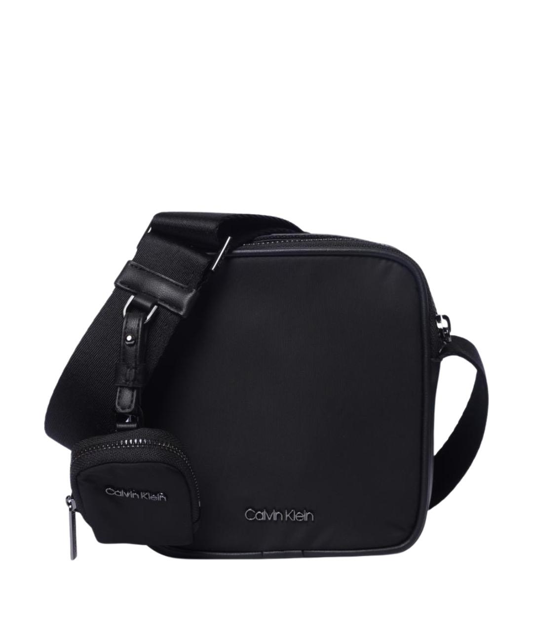 CALVIN KLEIN Черная сумка на плечо, фото 1