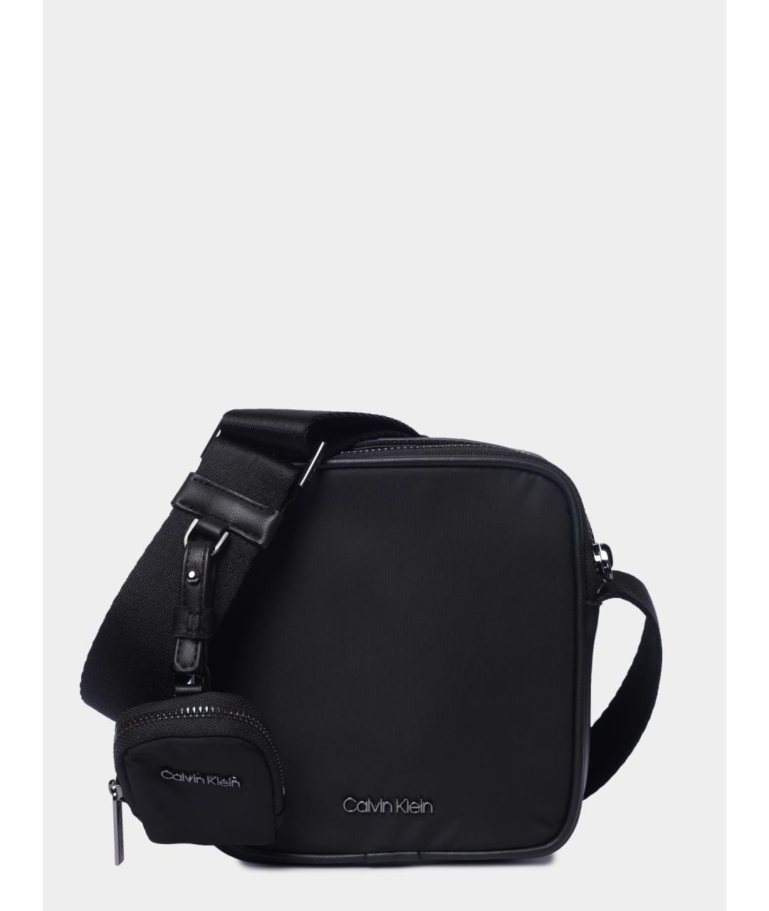 CALVIN KLEIN Черная сумка на плечо, фото 6