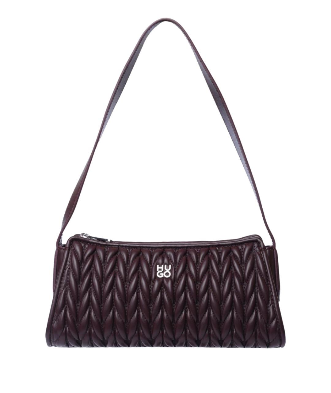 HUGO Бордовая сумка через плечо из искусственной кожи, фото 1