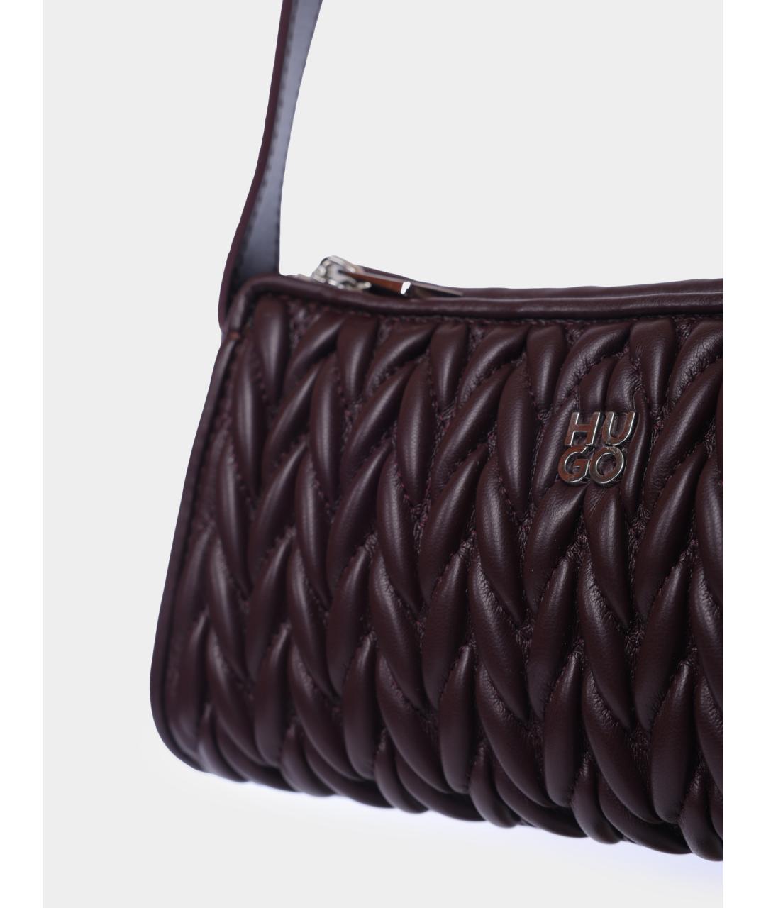 HUGO Бордовая сумка через плечо из искусственной кожи, фото 3