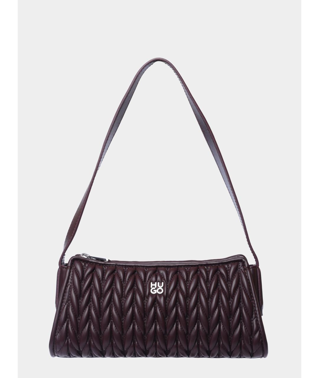 HUGO Бордовая сумка через плечо из искусственной кожи, фото 5