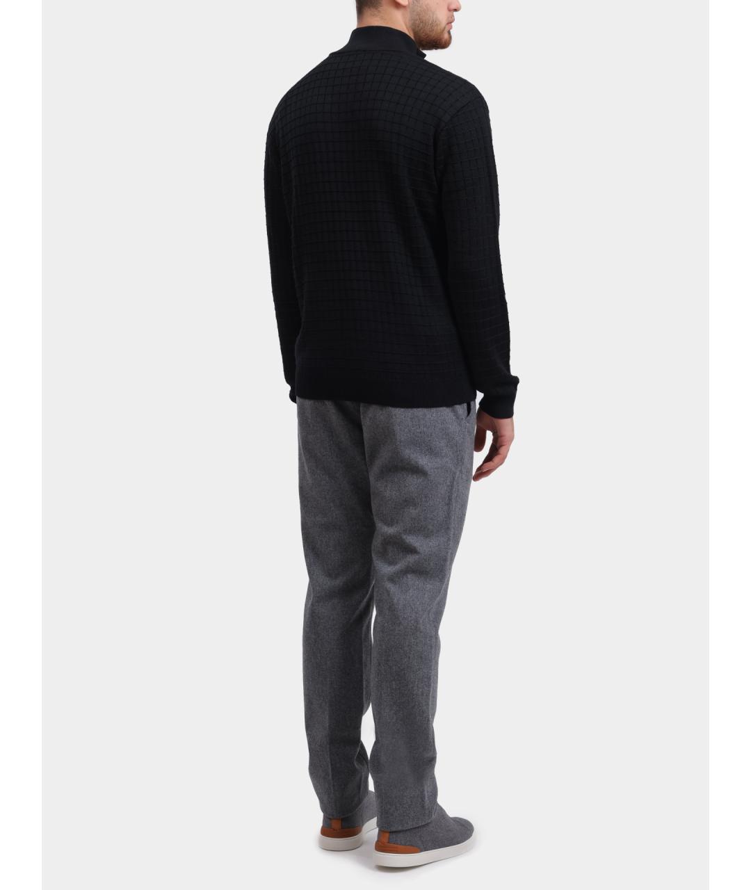 EMPORIO ARMANI Черный шерстяной кардиган, фото 5