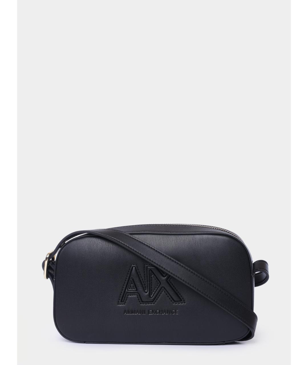ARMANI EXCHANGE Черная сумка через плечо из искусственной кожи, фото 6