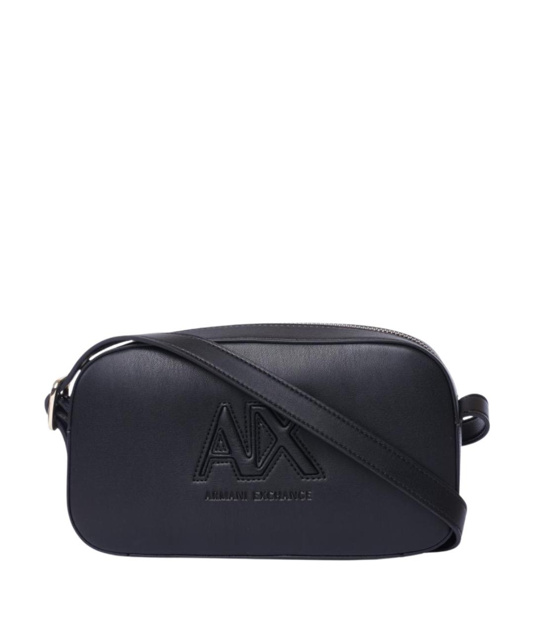 ARMANI EXCHANGE Черная сумка через плечо из искусственной кожи, фото 1