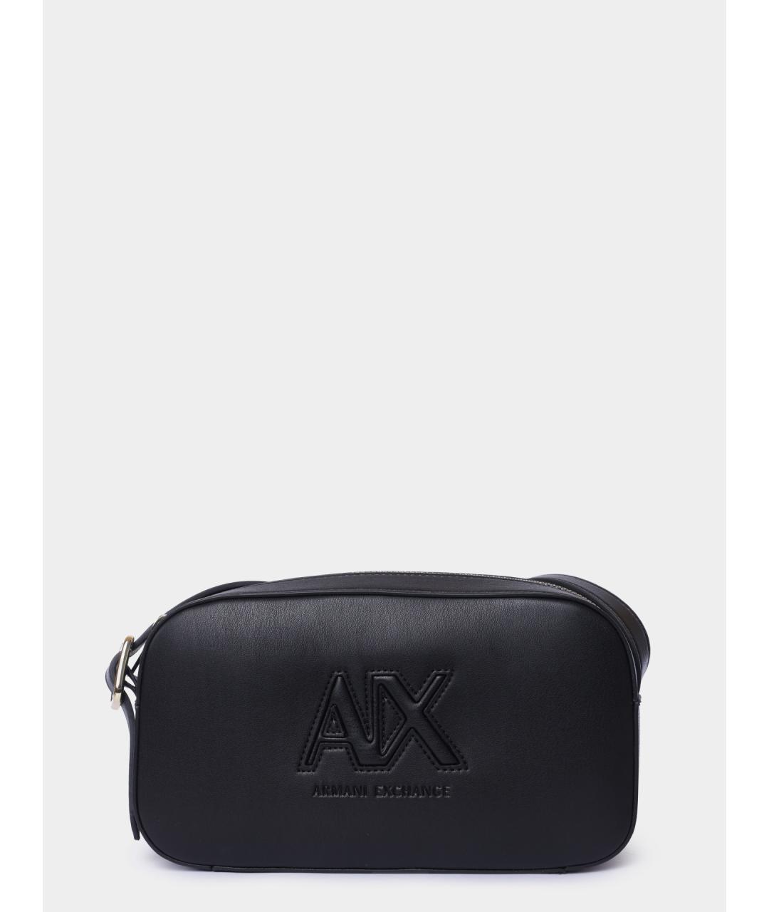 ARMANI EXCHANGE Черная сумка через плечо из искусственной кожи, фото 2