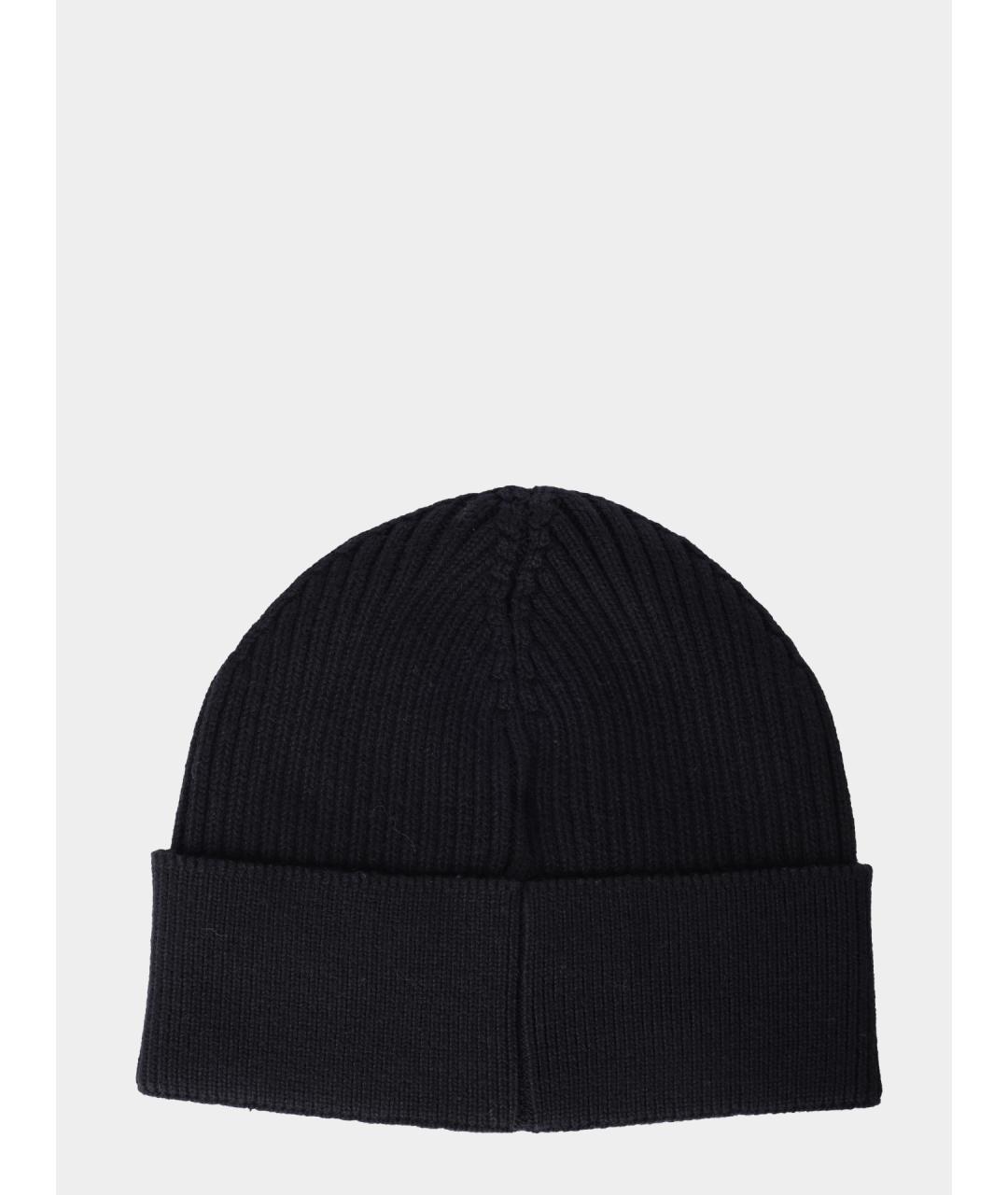 HUGO BOSS Черная хлопковая шапка, фото 4
