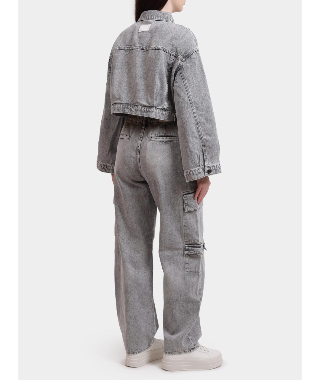 ARMANI EXCHANGE Серая хлопковая куртка, фото 4