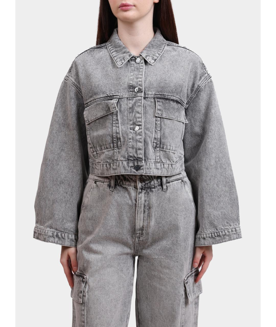 ARMANI EXCHANGE Серая хлопковая куртка, фото 5