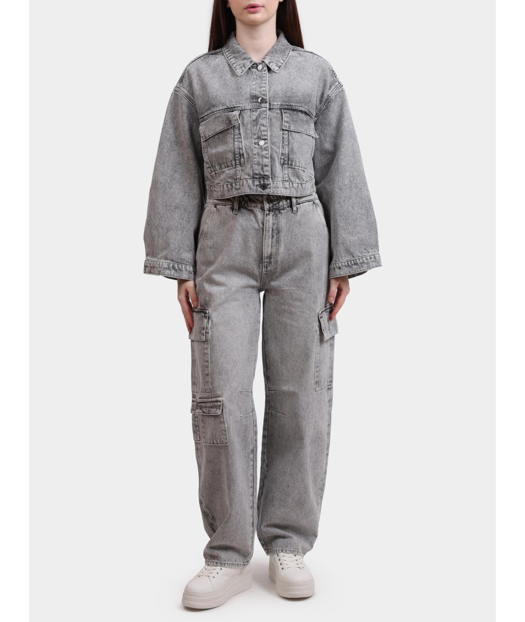 ARMANI EXCHANGE Серая хлопковая куртка, фото 2