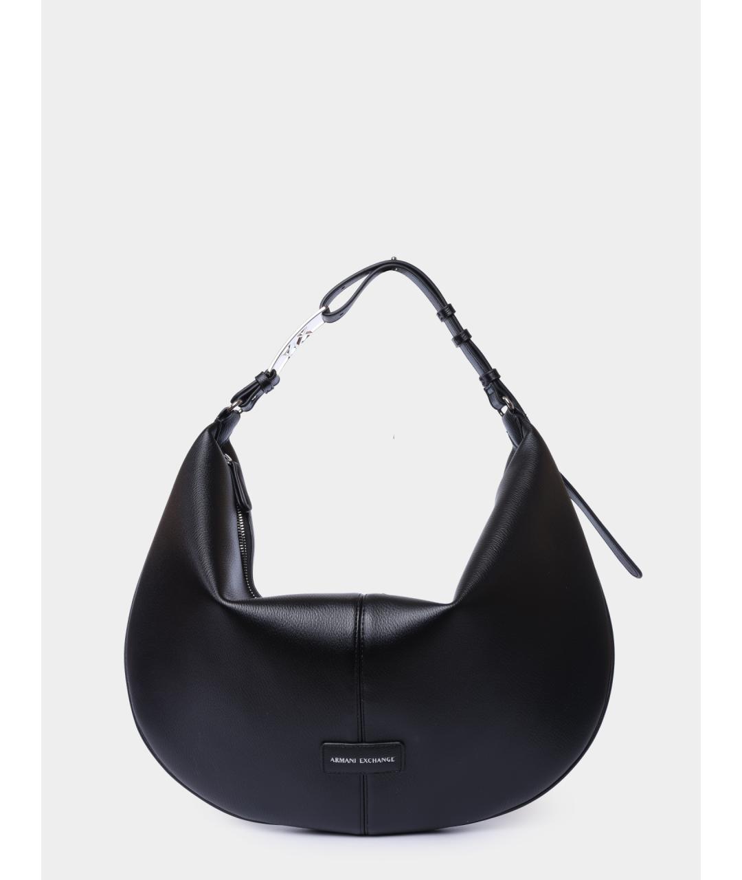 ARMANI EXCHANGE Черная сумка через плечо из искусственной кожи, фото 5