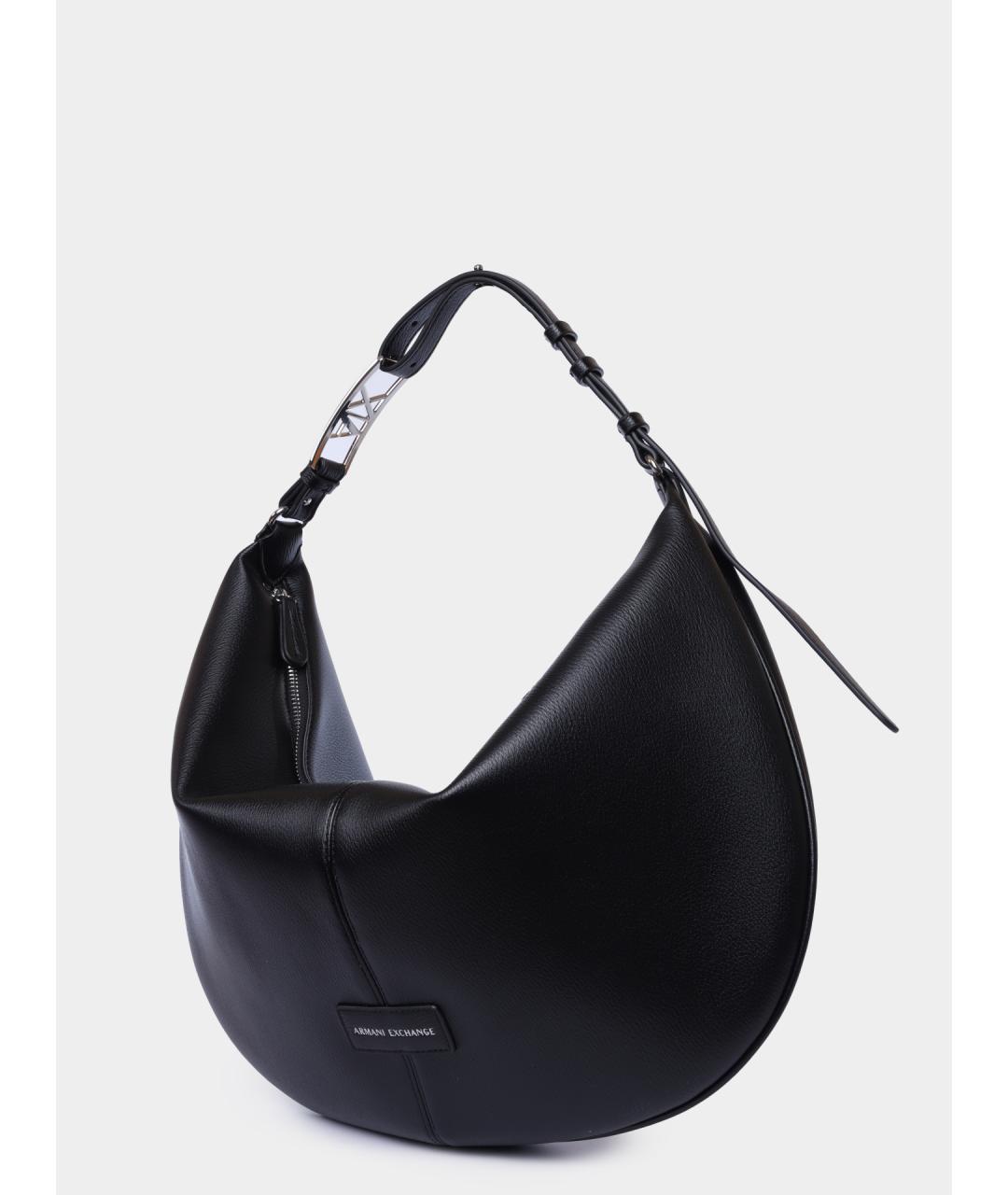 ARMANI EXCHANGE Черная сумка через плечо из искусственной кожи, фото 2