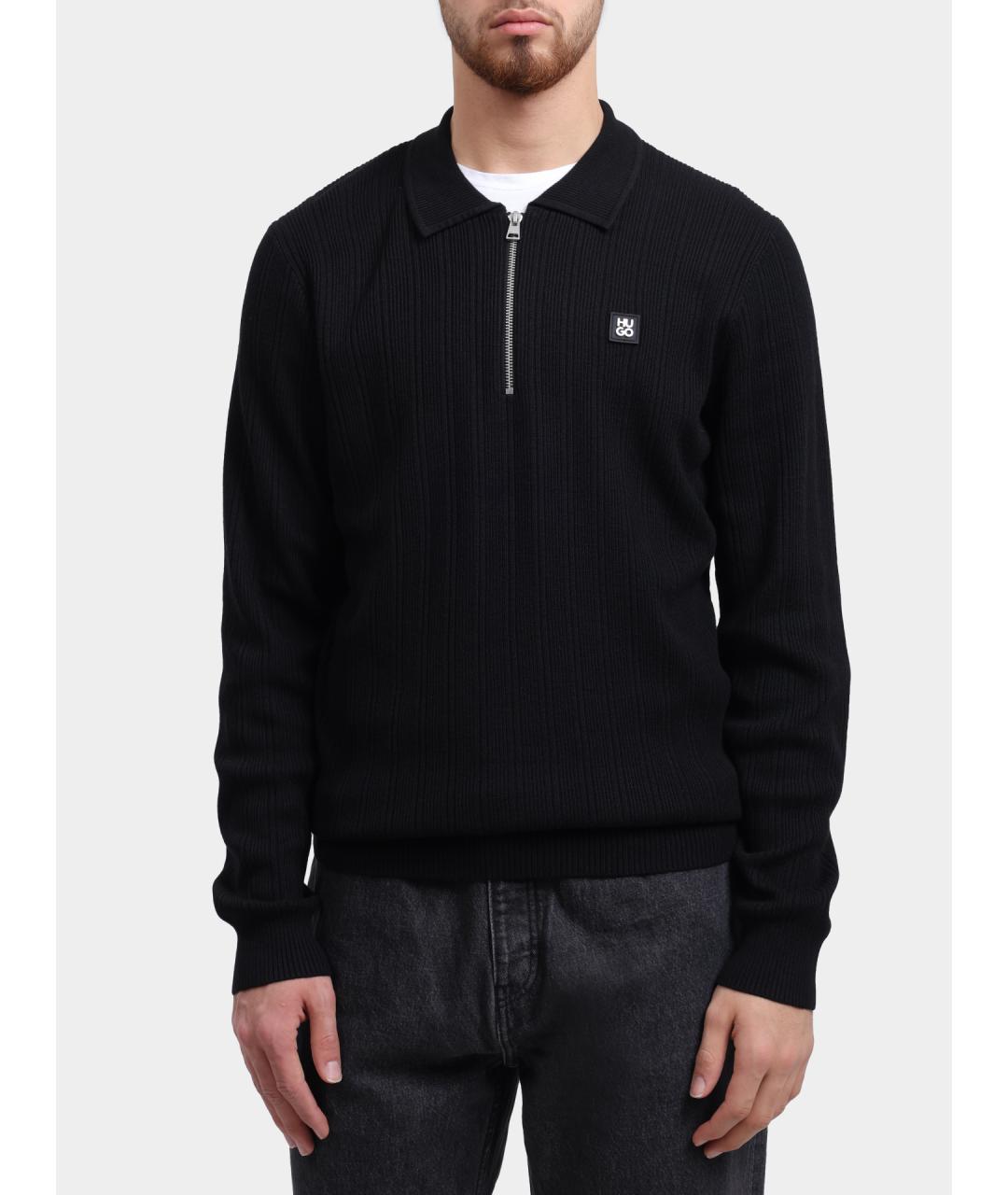 HUGO Черный джемпер / свитер, фото 6
