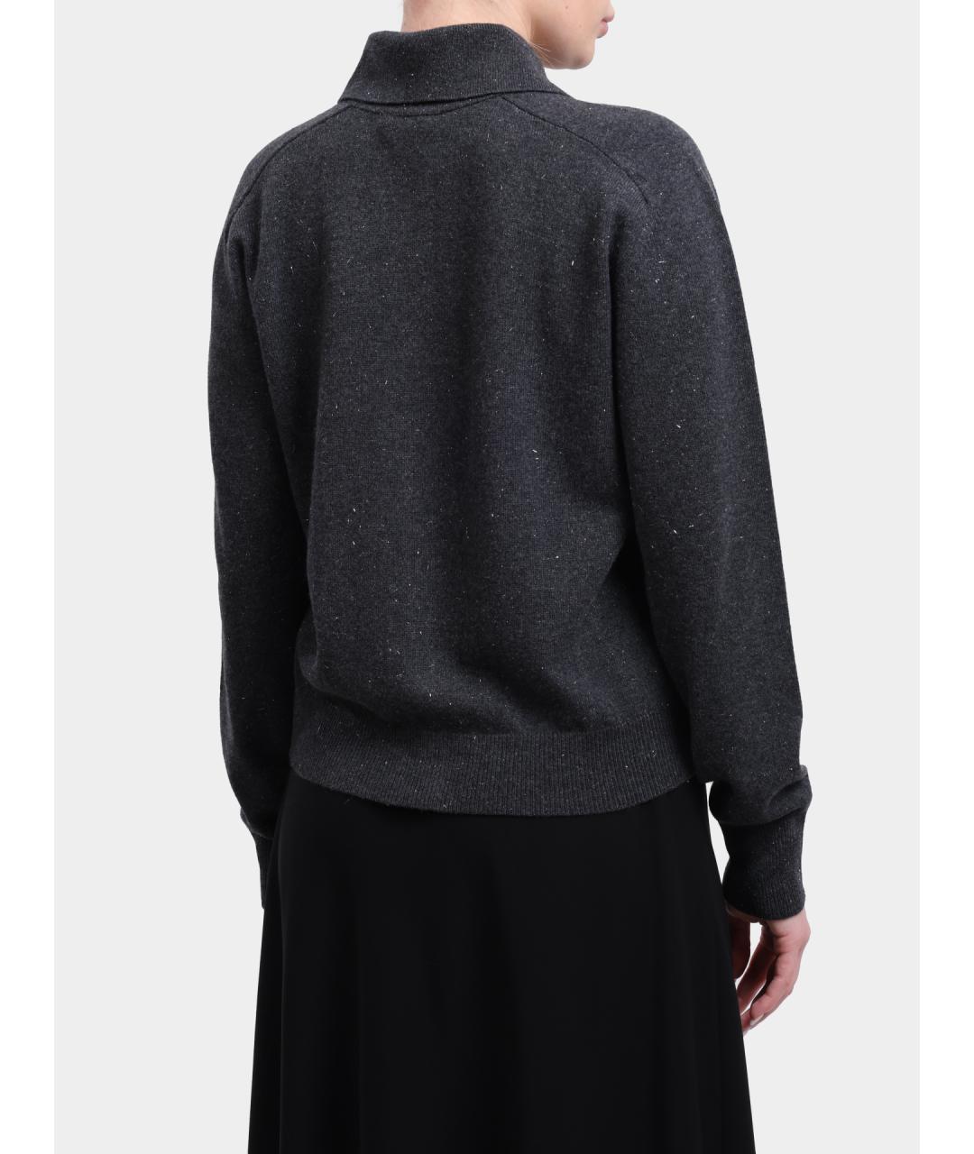 PESERICO Серый шерстяной кардиган, фото 4