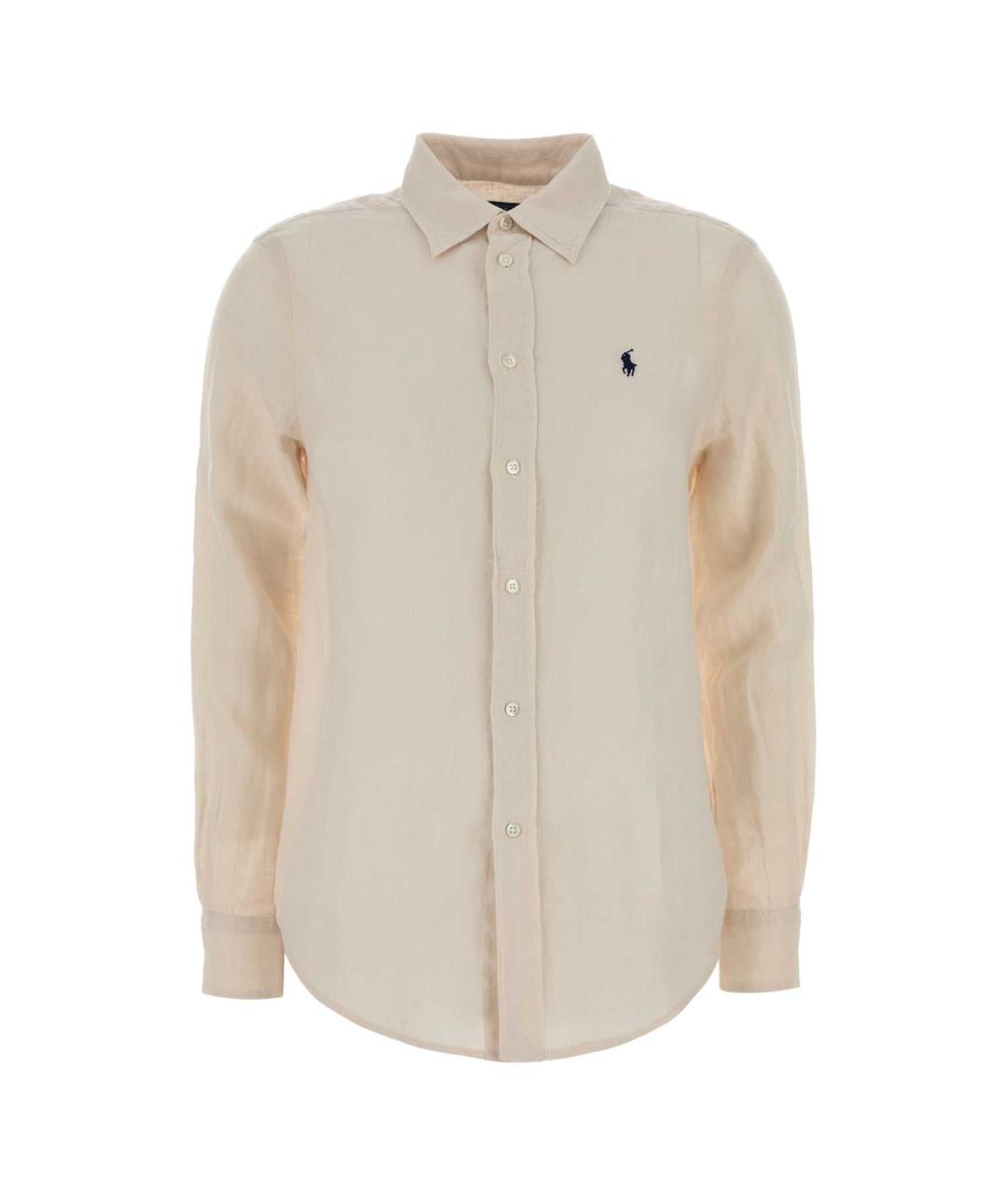 POLO RALPH LAUREN Бежевая льняная рубашка, фото 1
