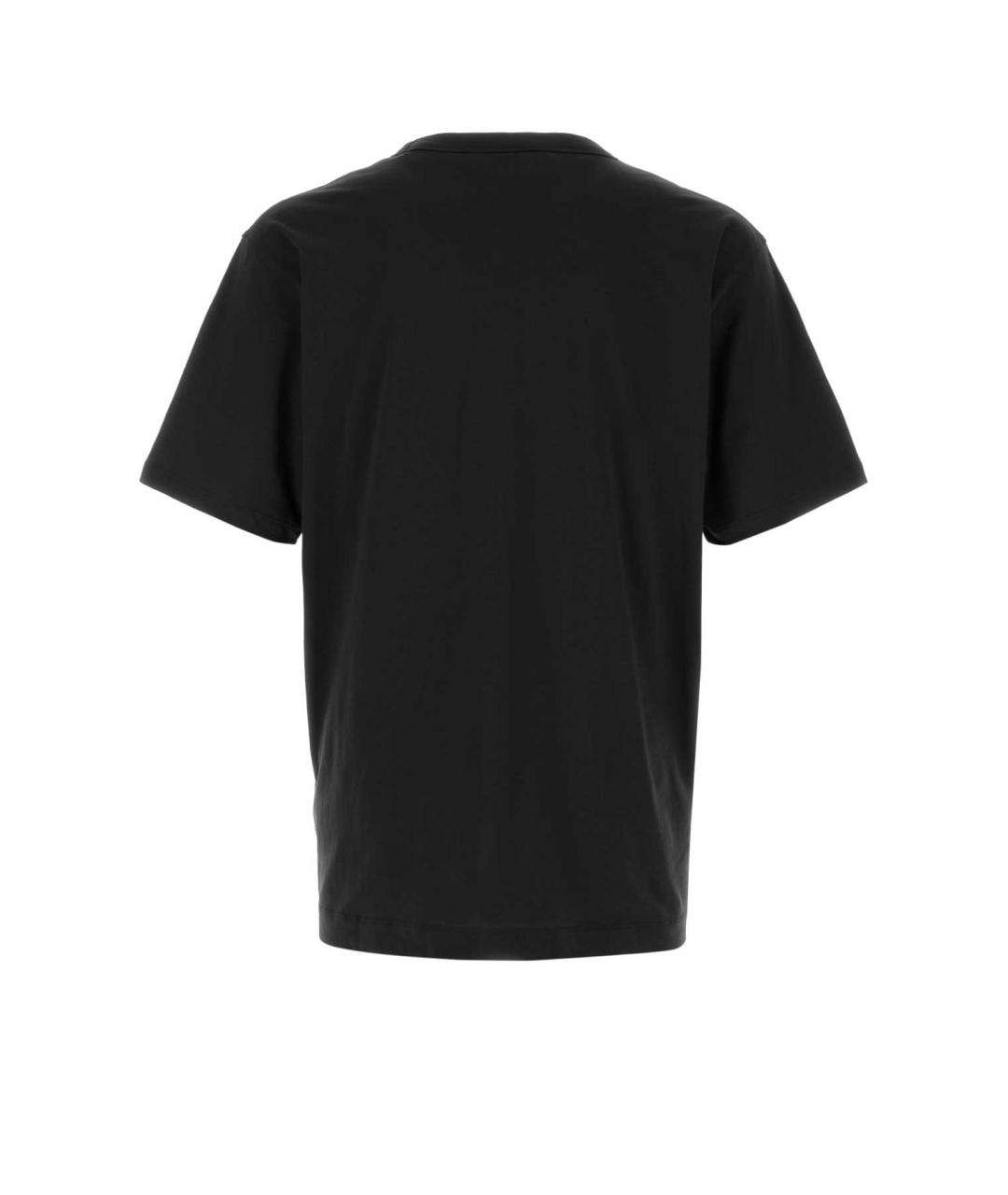 DRIES VAN NOTEN Черная хлопковая футболка, фото 2