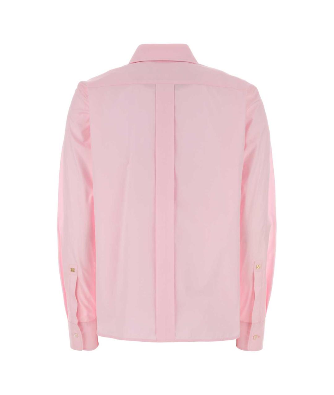 MAX MARA Розовая хлопковая рубашка, фото 2