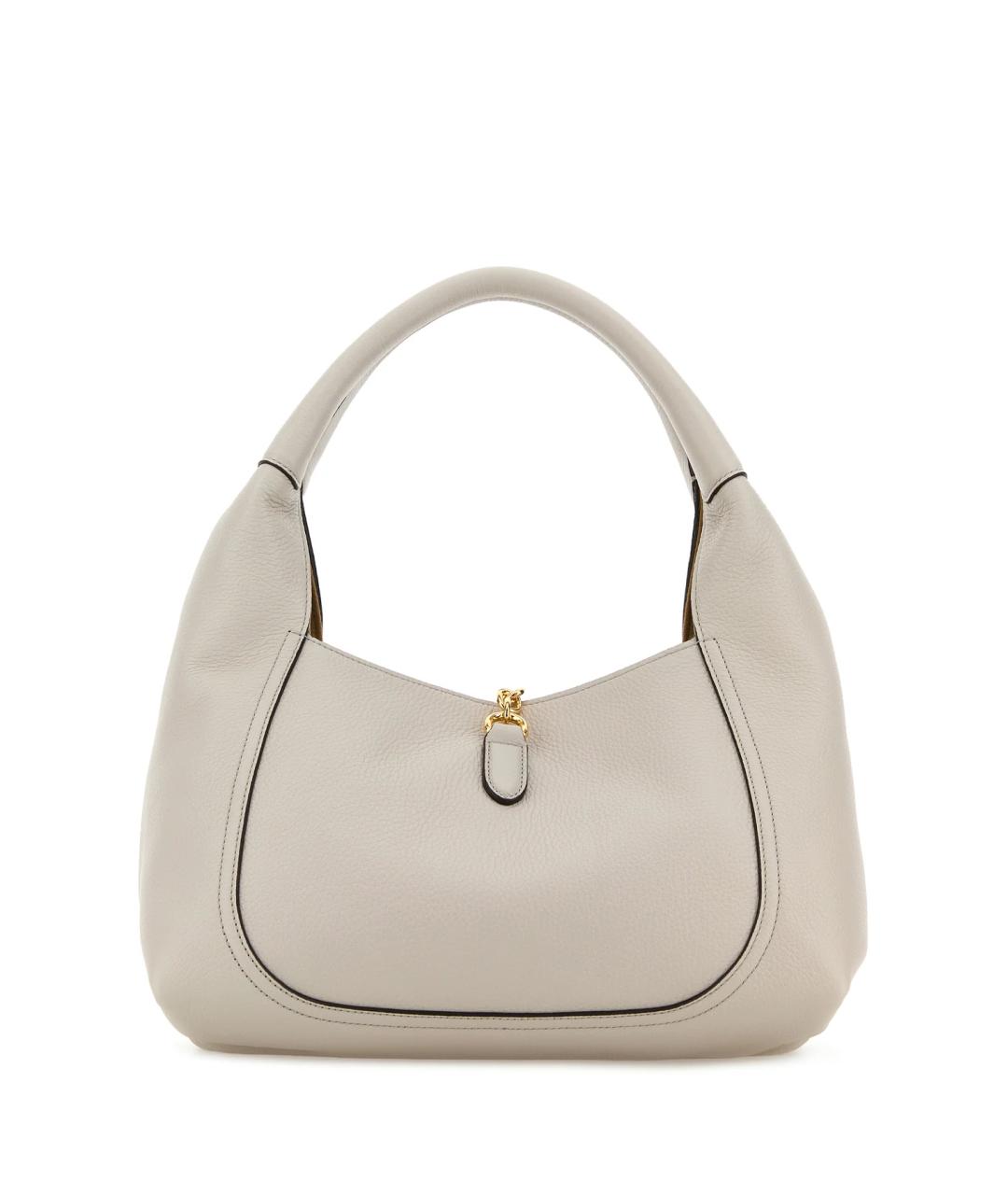 GUCCI Серая кожаная сумка через плечо, фото 3